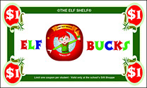 Elf Shelf Elf Bucks